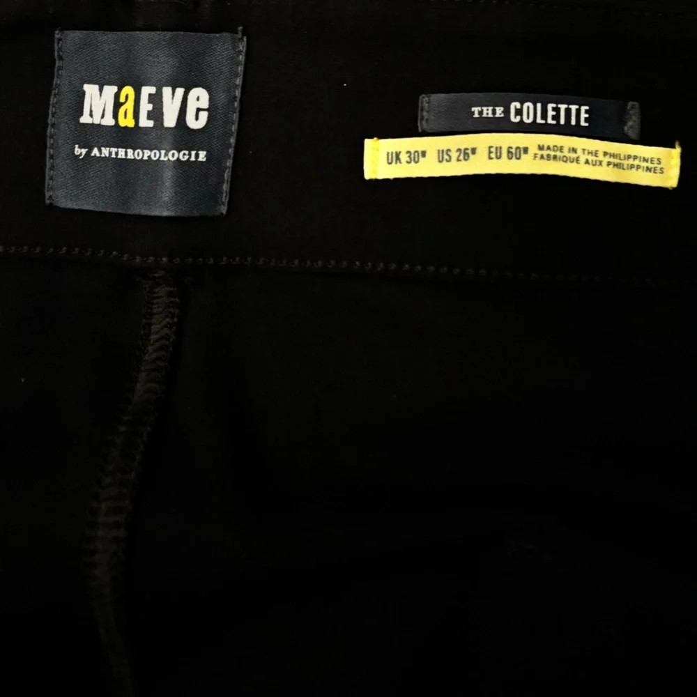 Anthropologie Maeve The Colette Ponte Crop Black Wide Leg Pants - Picture 4 of 5